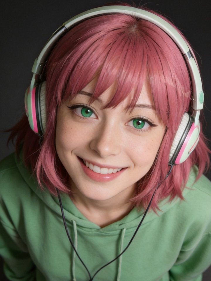 The realistic portrait the engine generated from the imported character