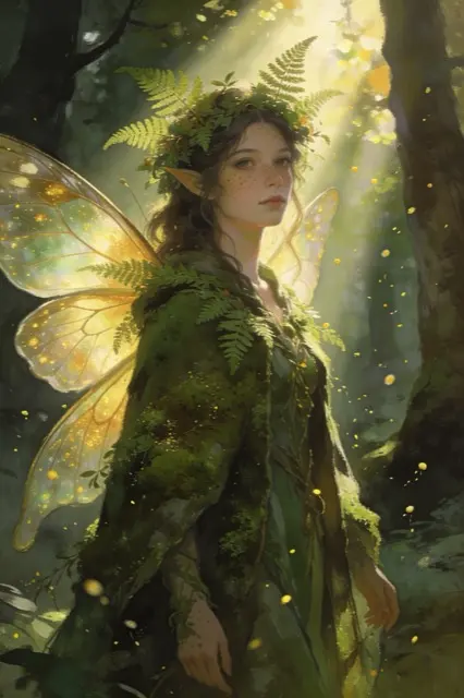 A fae at the edge of the wood