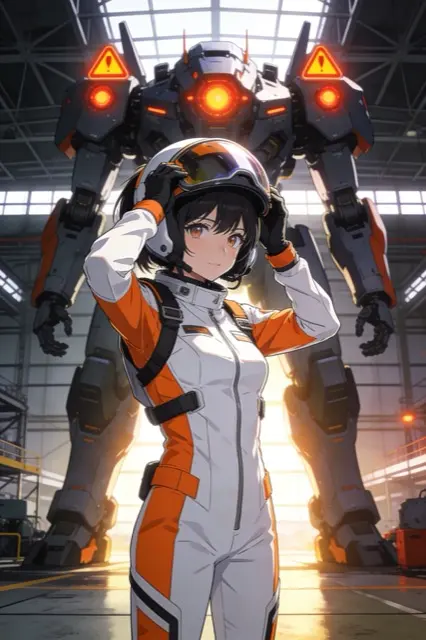 Pilot, hangar, launch in ten